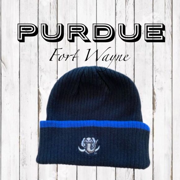 Purdue Fort Wayne Mastadons Stocking Hat Vintage Knit Cap Headwear by The Game - Picture 3 of 10